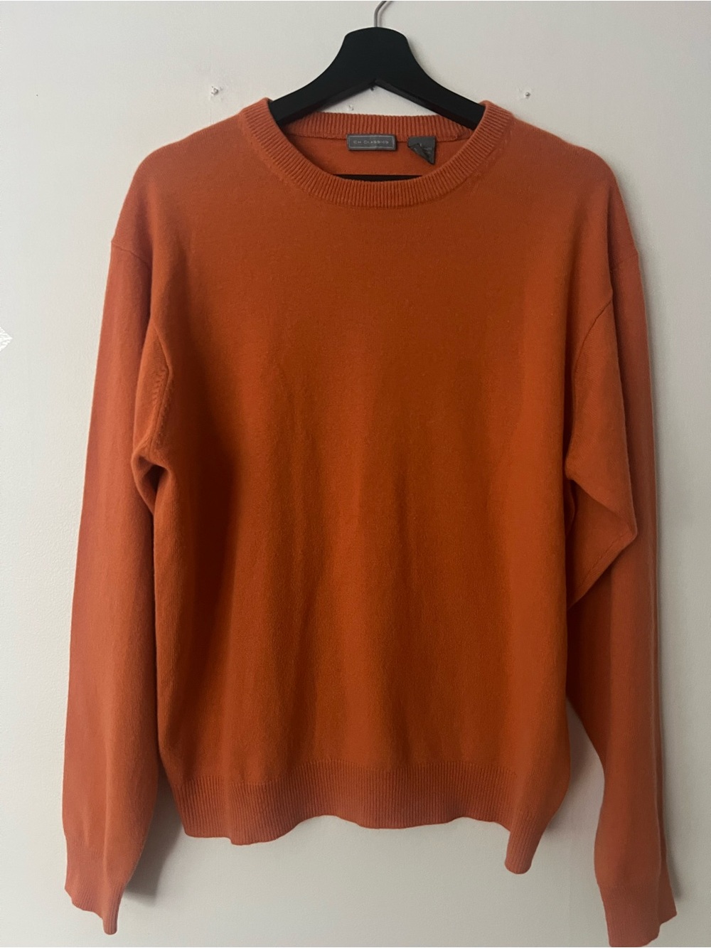 CH Classics rust orange cashmere sweater,